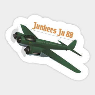 Junkers Ju 88 German WW2 Airplane Sticker